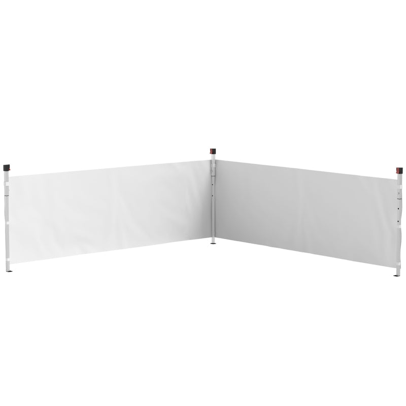 Canopy Sidewalls for 10' x 10' or 10' x 20' Pop up Canopy, 2 PCS Canopy Half Walls Only, White