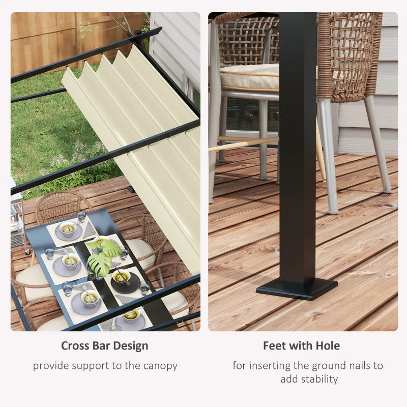 Metal Planter Box with Trellis, 44.5" Raised Garden Bed with Trellis Privacy Screen for Climbing Plants