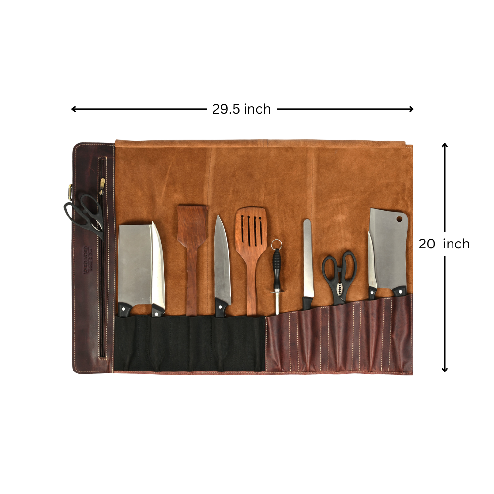 Vicenza Leather Knife Roll ( KR-53 )