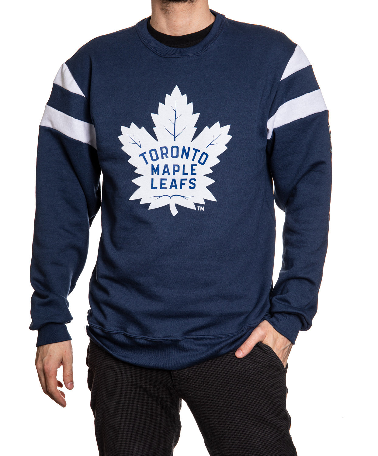 Toronto Maple Leafs Varsity Retro Style Crewneck Sweatshirt