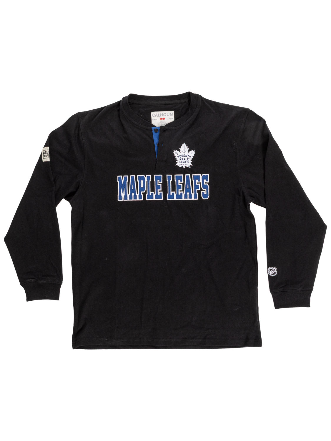 Toronto Maple Leafs Long Sleeve Henley Blackout Edition - Presale