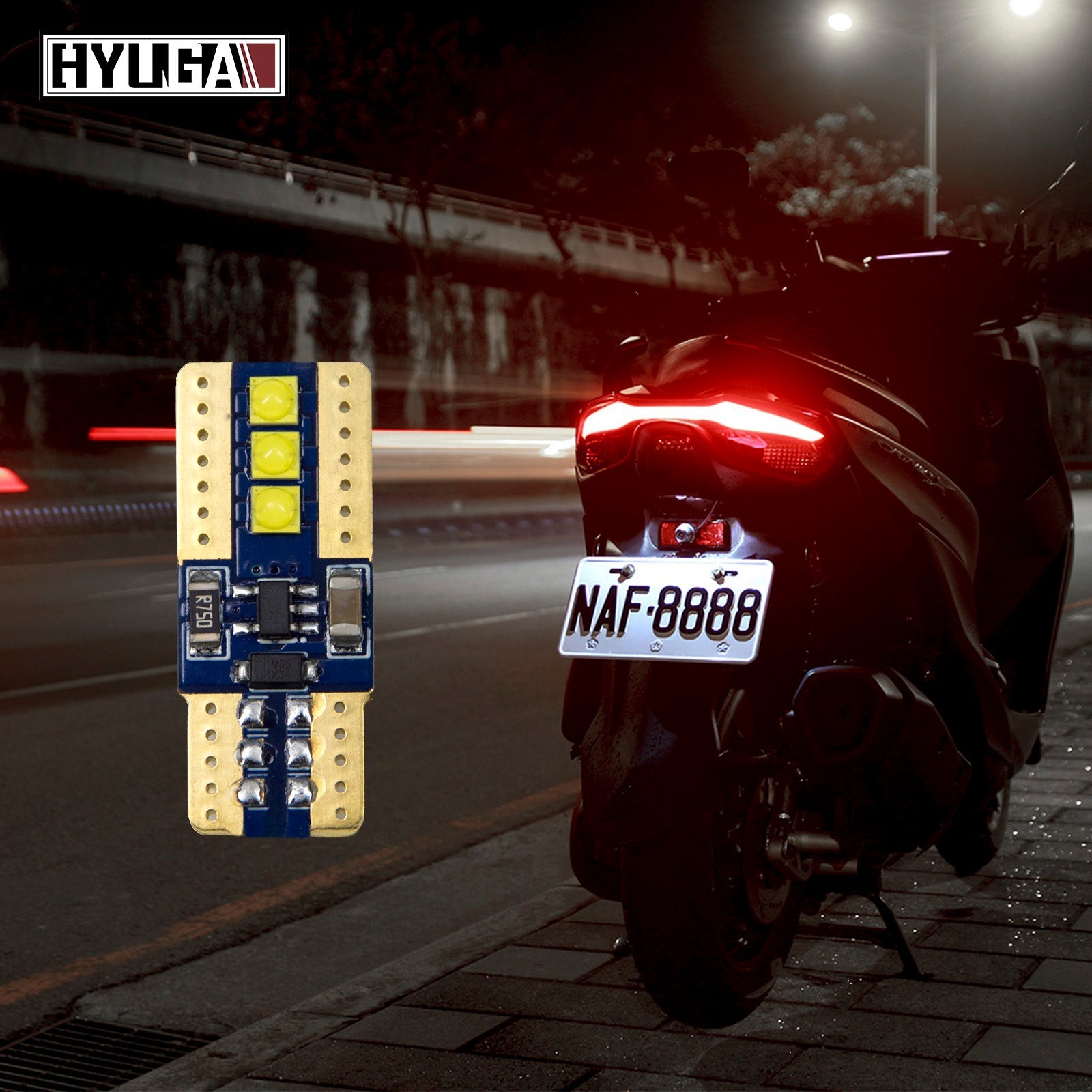 HYUGA 6 LED T10 Automotive Bulb HX-1 | 300 lumen