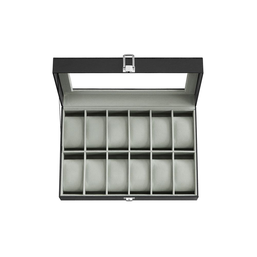 SONGMICS 6 & 12-Slot Watch Box with Large Glass Lid