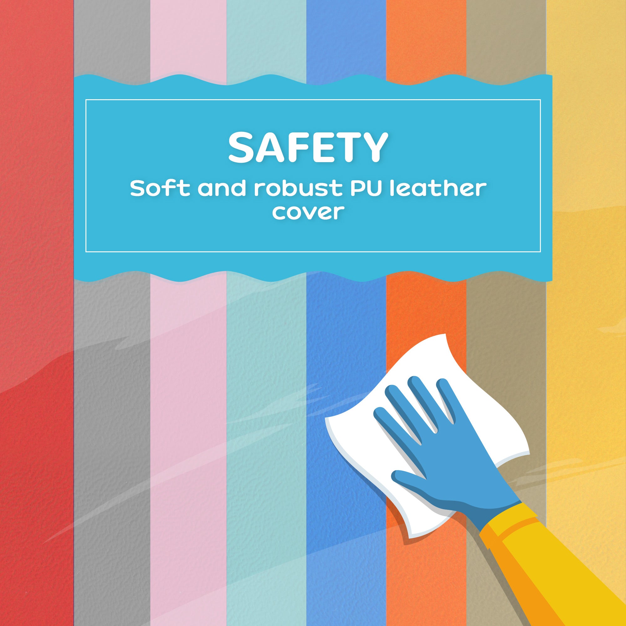 Qaba 11 Piece Soft Play Equipment for Kids 6-72 Months, Dark Colour