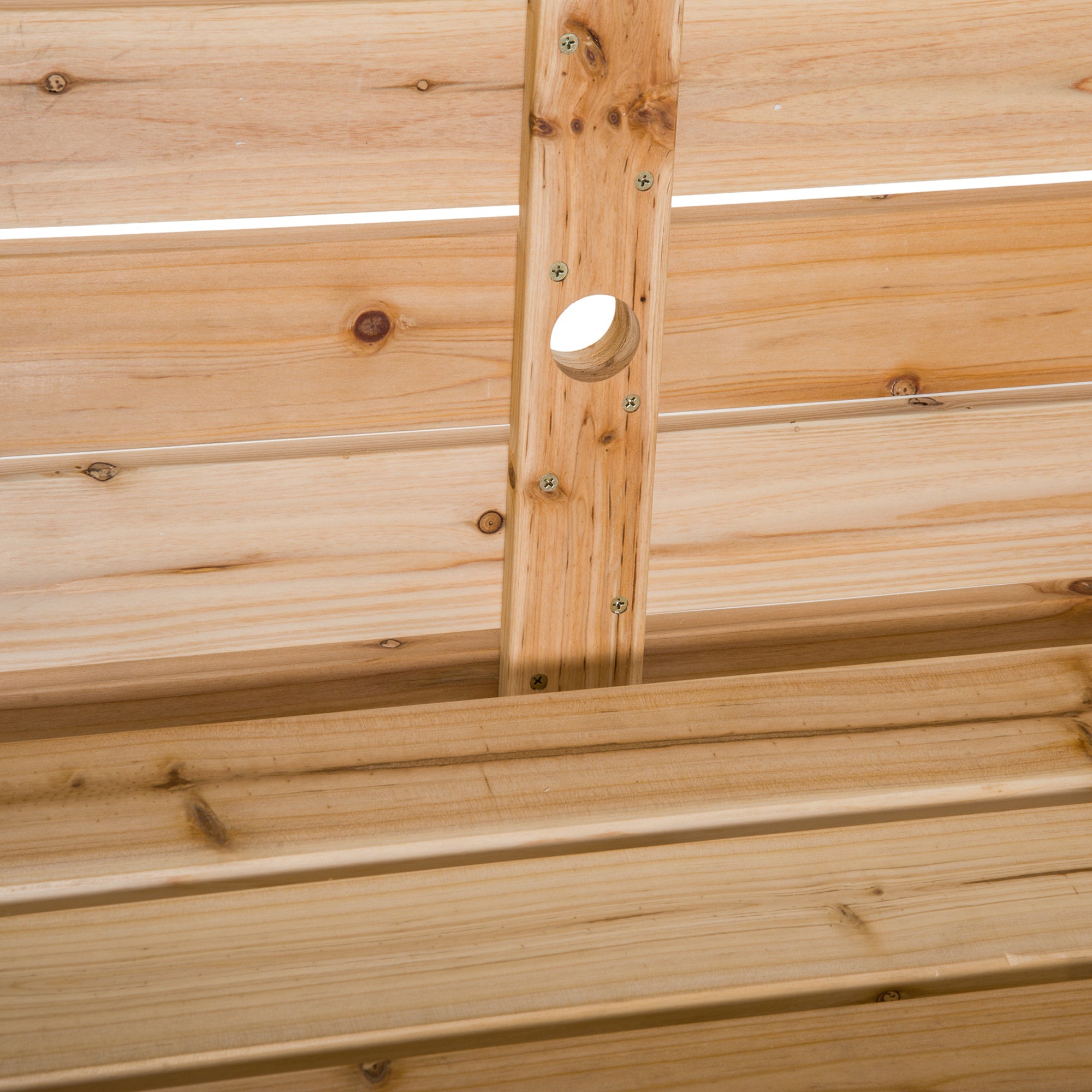 Outsunny Wood Picnic Table Convertible Patio Garden Bench 2 in 1 Outdoor Leisure Nature