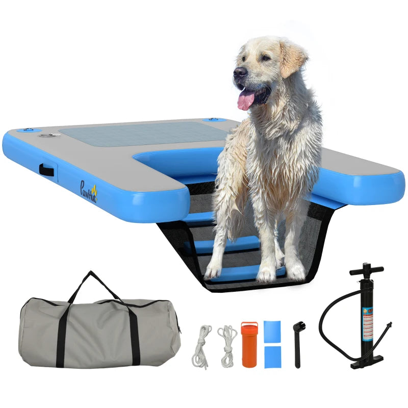 Floating Boat Ramp for Swimming Pets Up to 300 lbs, for Pool, Lake, Boat, Dock