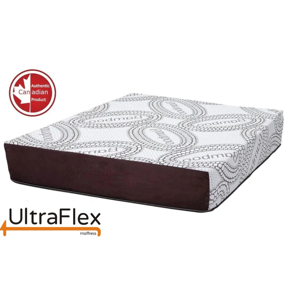 UltraFlex® PLEASURE 10" Mattress and BoxSpring Set Orthopedic, Cool Smart Gel Infused and Chill Memory Foam, Eco-friendly Mattress (Made in Canada)