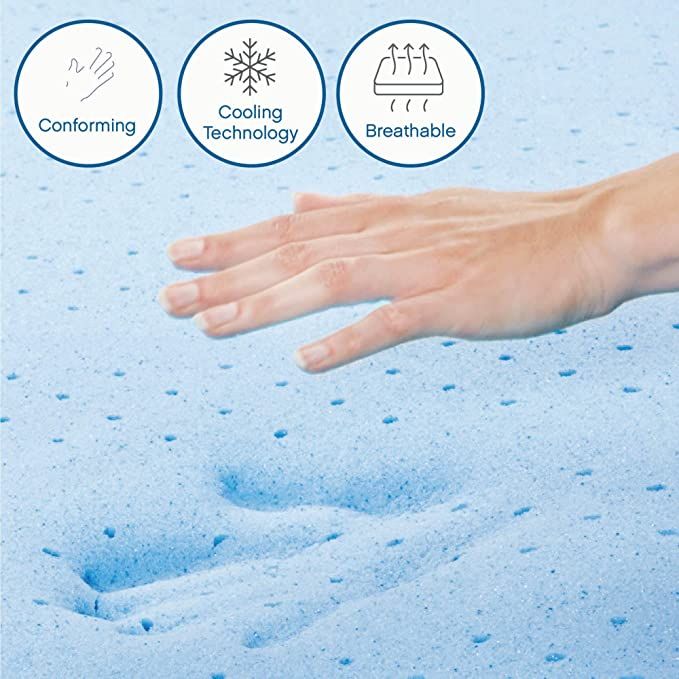 UltraFlex® PLEASURE 10" Mattress and BoxSpring Set Orthopedic, Cool Smart Gel Infused and Chill Memory Foam, Eco-friendly Mattress (Made in Canada)