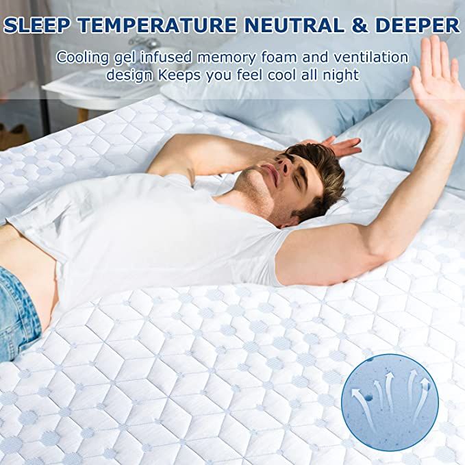 UltraFlex PLEASURE 10" Orthopedic, Cool Smart Gel Infused and Chill Memory Foam, Eco-friendly Mattress (Made in Canada)