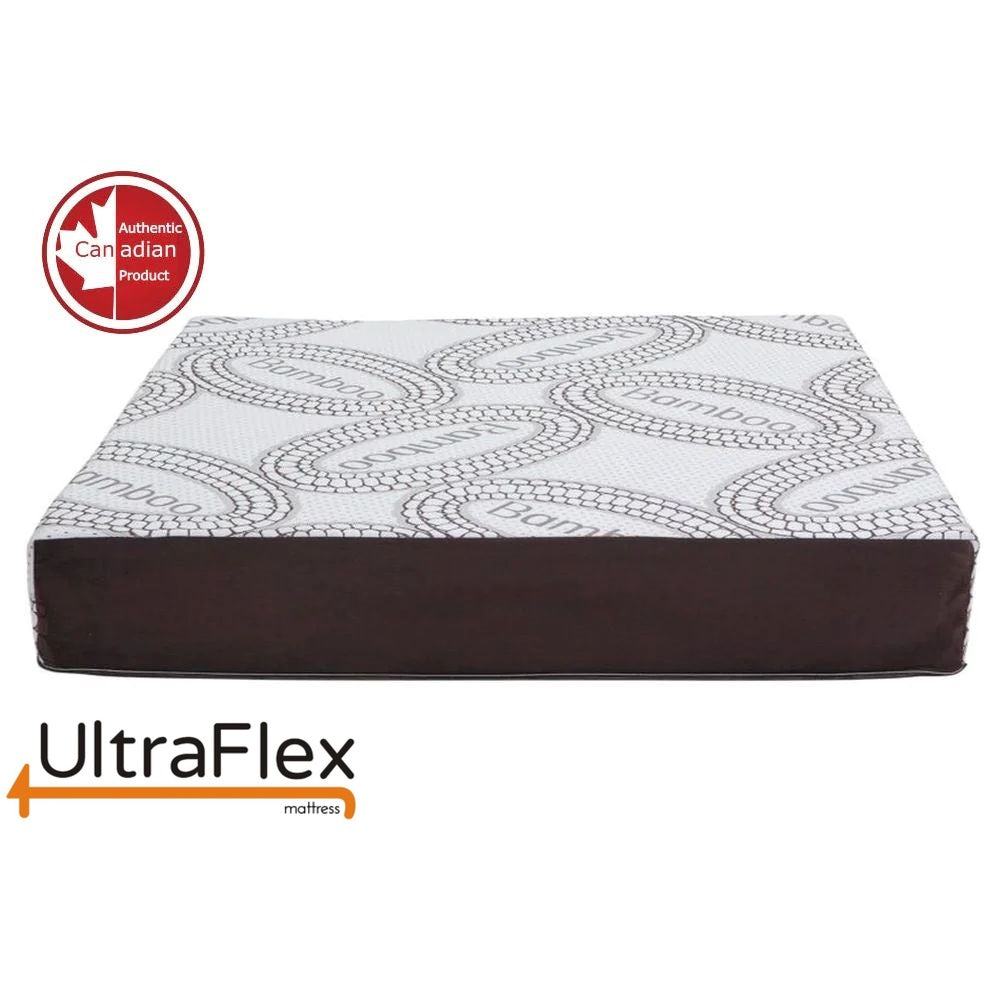 UltraFlex SERENITY Orthopedic, Premium Smart Gel Infused Memory Foam, Eco-friendly Mattress with Waterproof Mattress Protector (Made in Canada)