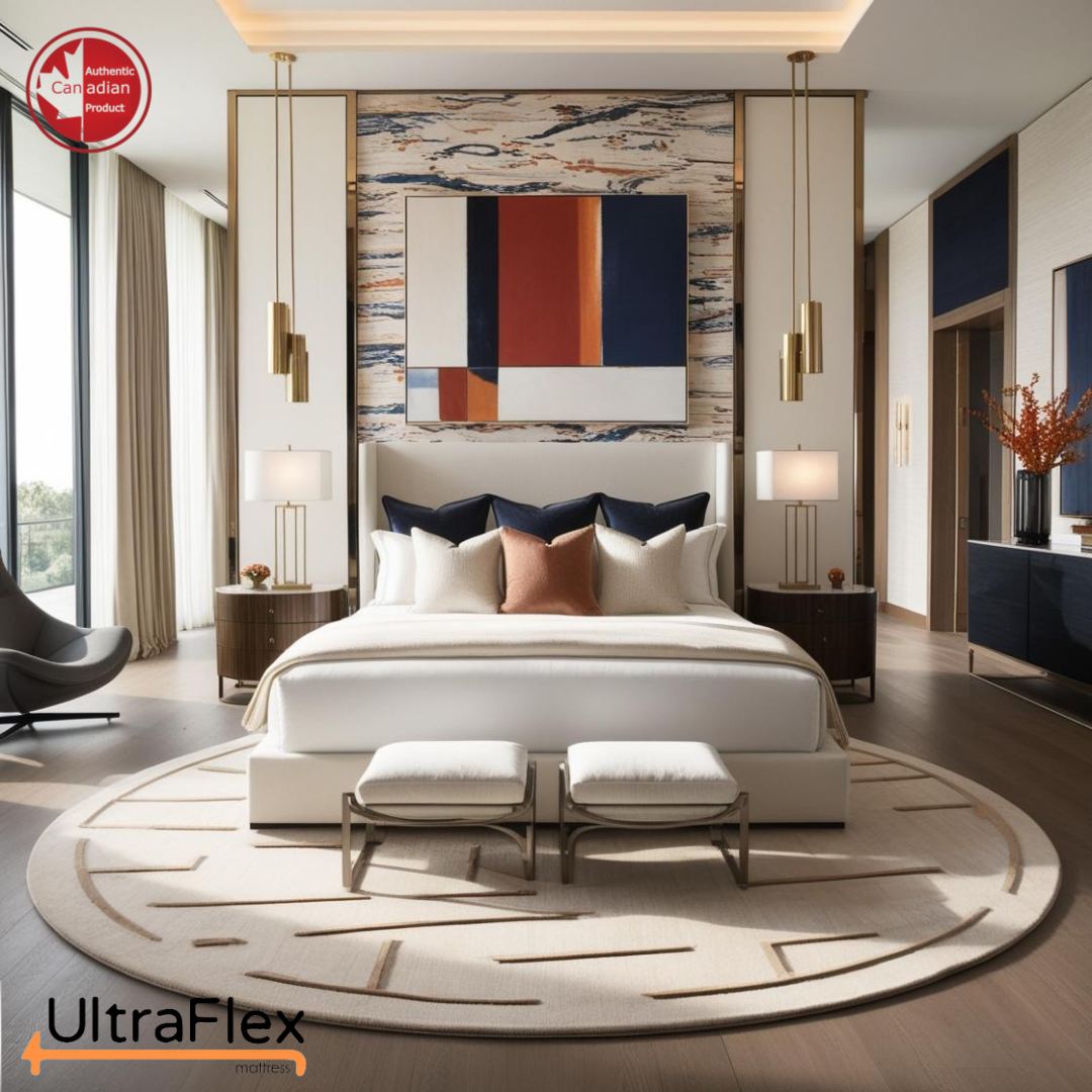 UltraFlex® DESIRE Mattress and BoxSpring Set- Orthopaedic Innerspring Premium Foam Encased, Eco-friendly Hybrid Mattress (Made in Canada)