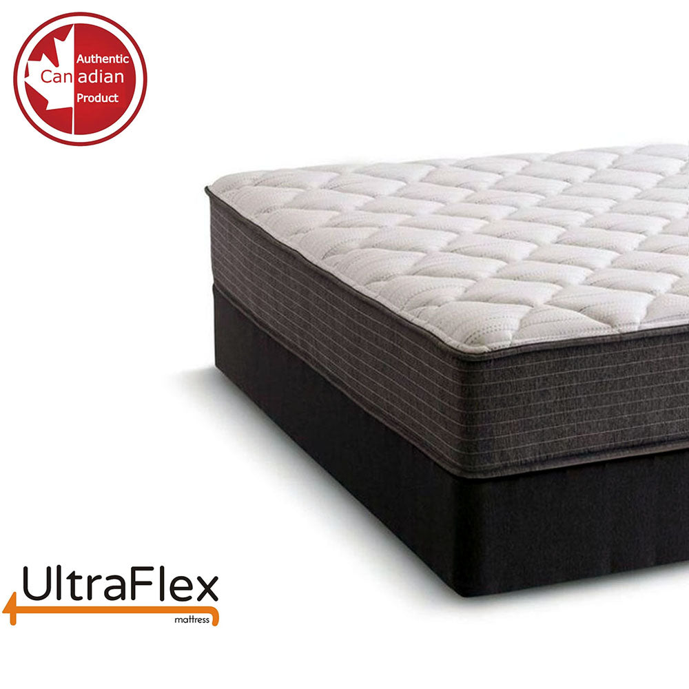 UltraFlex® ASPIRE- Mattress and BoxSpring Set Supportive Comfort Foam Mattress for Pressure Relief, Cool Sleep, Medium Firmness, Eco-Friendly Mattress With Premium Cool Gel Memory Foam (Made in Canada)