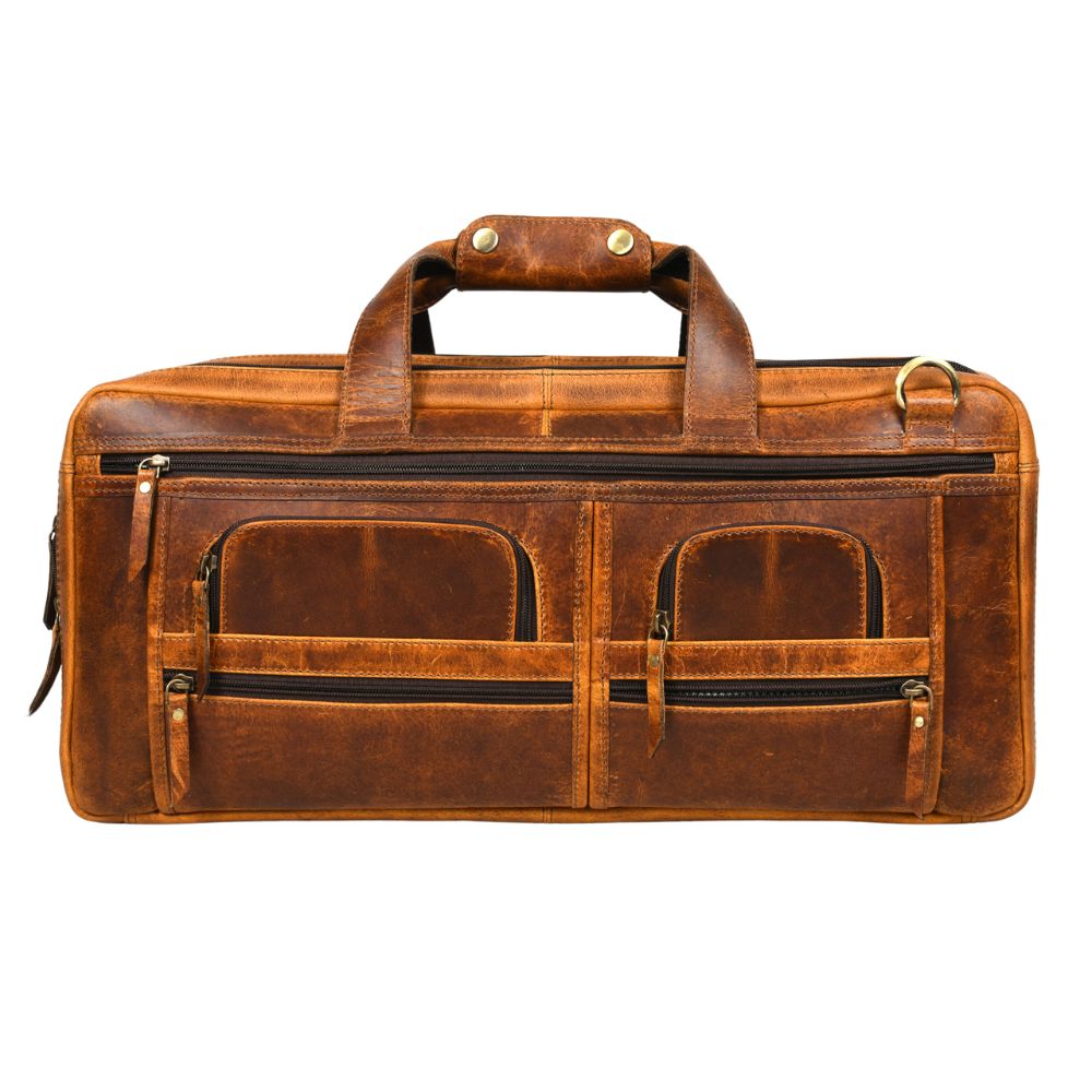 Salerno Leather Chef Knife Case Stress Brown (KR-61)