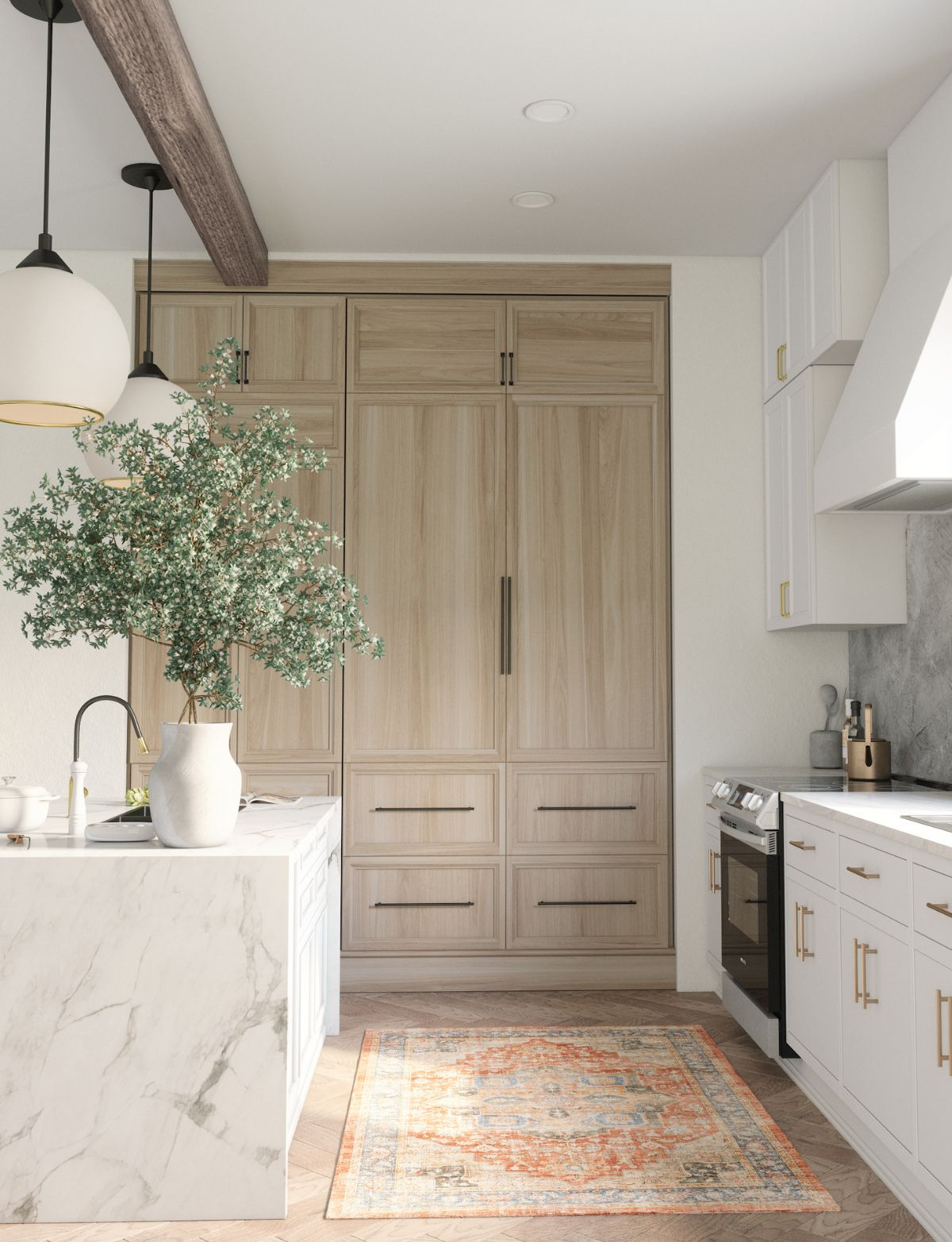 Rivka Terracota Ocean Rug