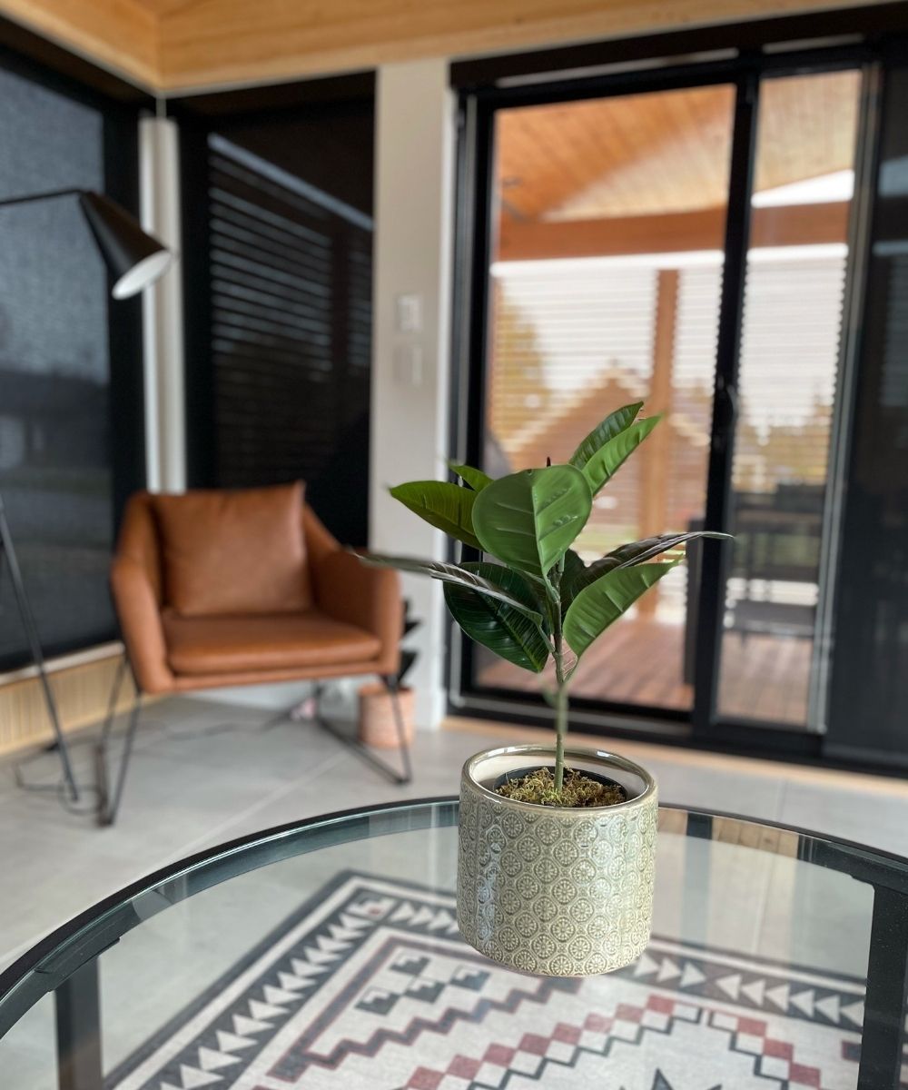 Iza Artificial Rubber Potted Plant 1.4'