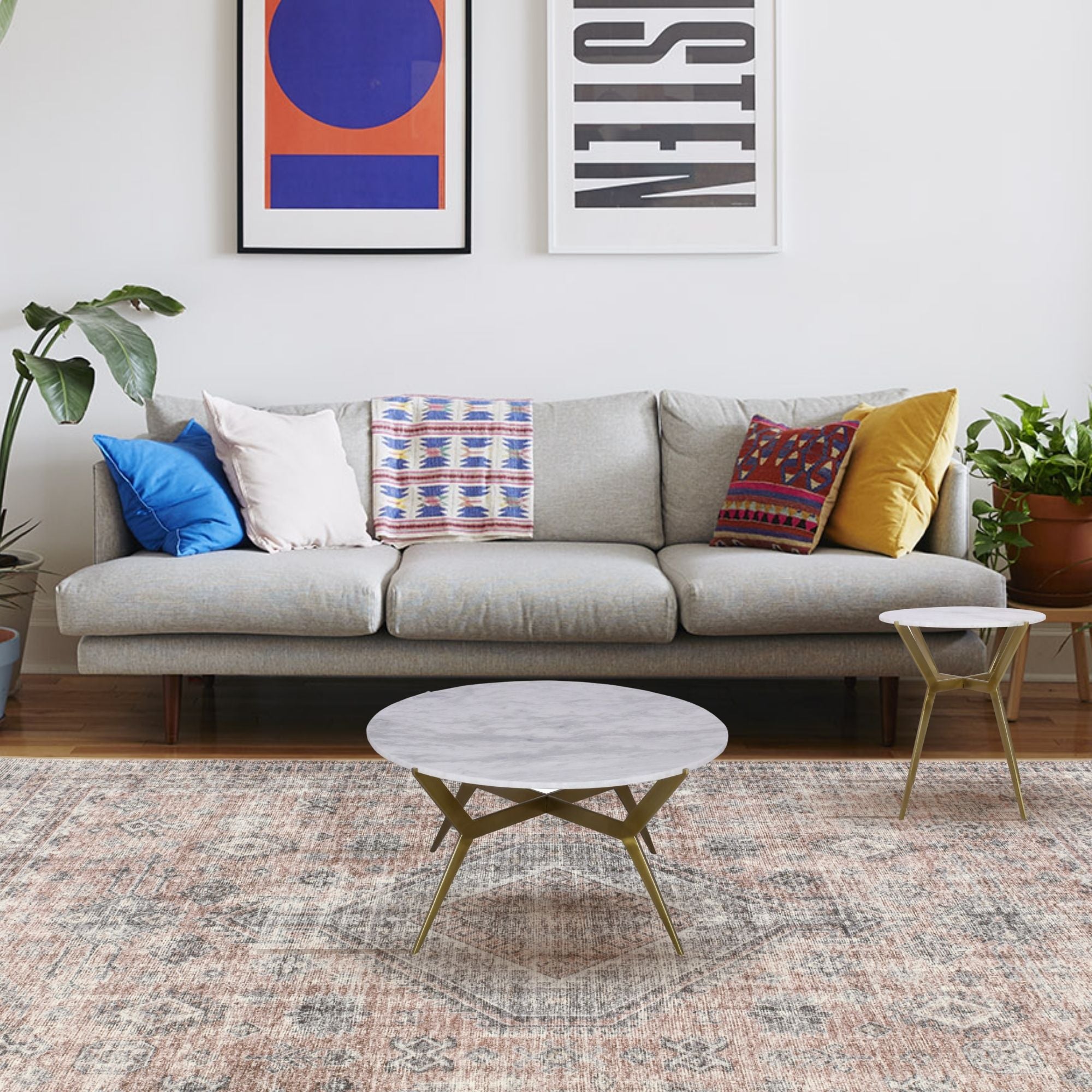 Sevi Round Marble Coffee Table