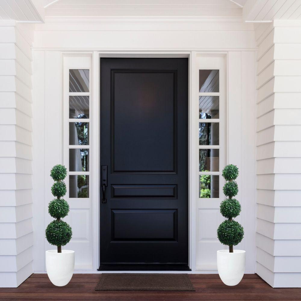 York Faux Potted Boxwood Topiary Plant 3'