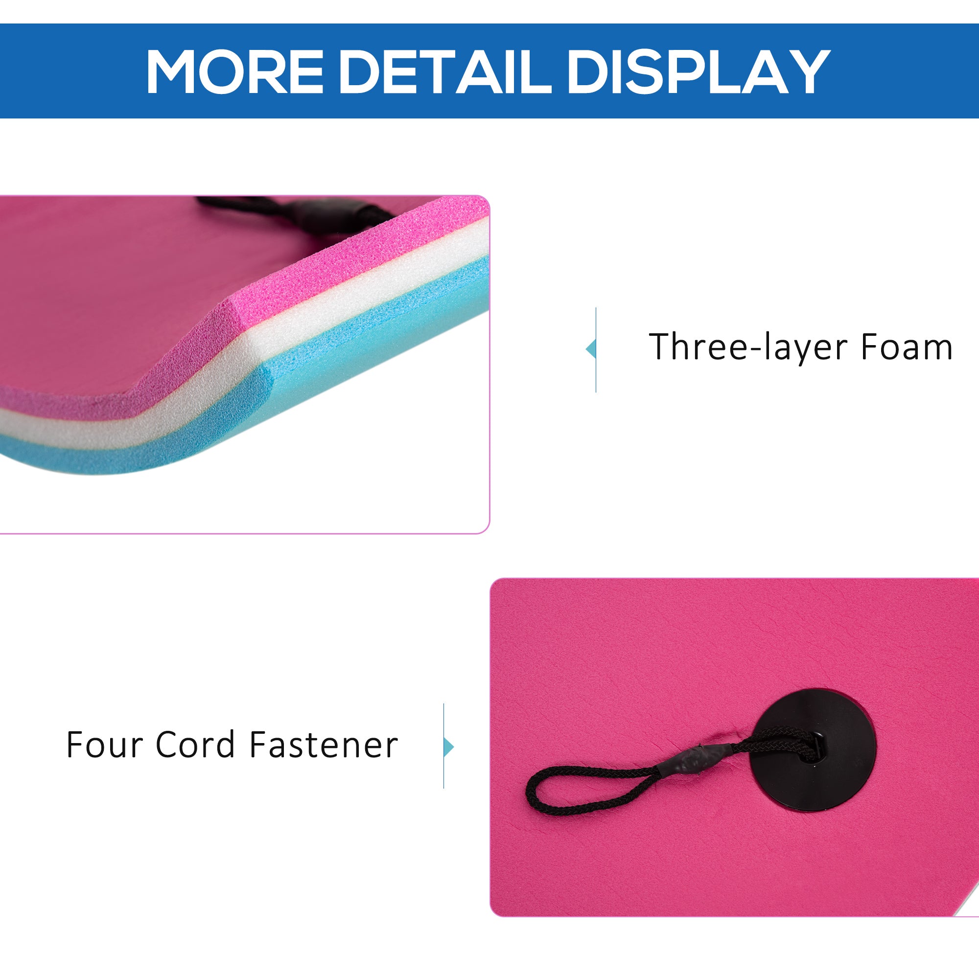 HOMCOM Large Floating Water Mat 12x6ft Lily Pad for Pool Beach Lake Family Fun and Relaxation