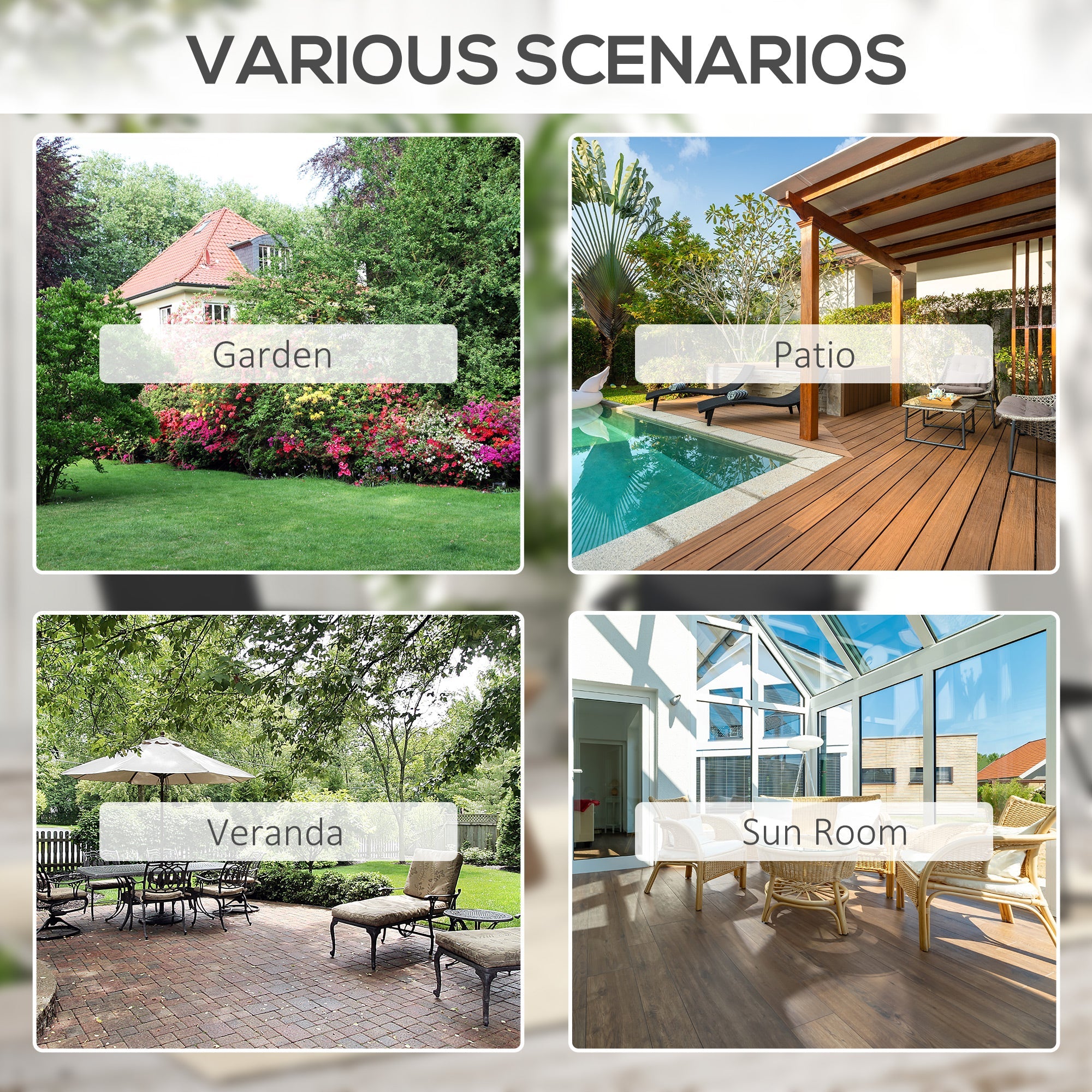 Outsunny 2PC Outdoor Wicker Dining Chairs Steel Frame Patio Furniture Black