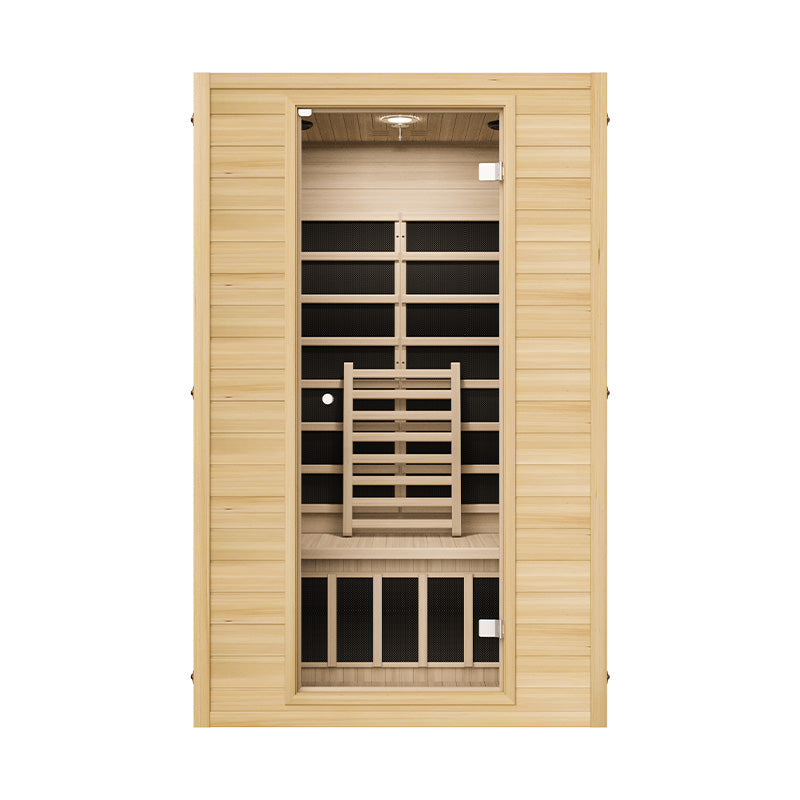 Blisspod, Vienna, Far Infrared Sauna Canadian Hemlock Very Low EMF Sauna, 7 Heaters – 3 Persons
