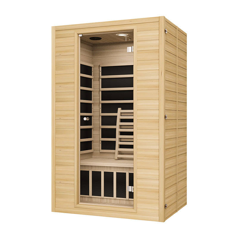 Blisspod, Vienna, Far Infrared Sauna Canadian Hemlock Very Low EMF Sauna, 7 Heaters – 3 Persons