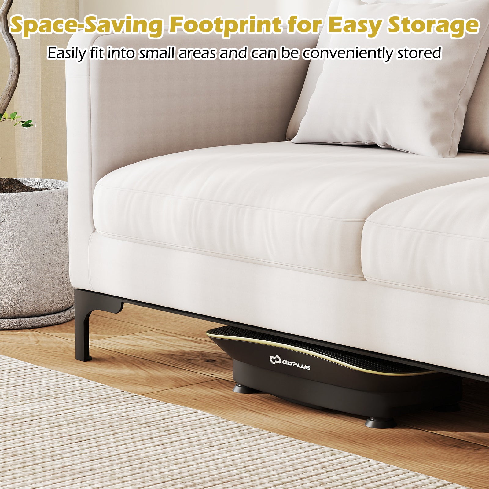 Vibration Plate Exercise Machine for Lymphatic Drainage & Full Body Workouts with 10 Speed Levels