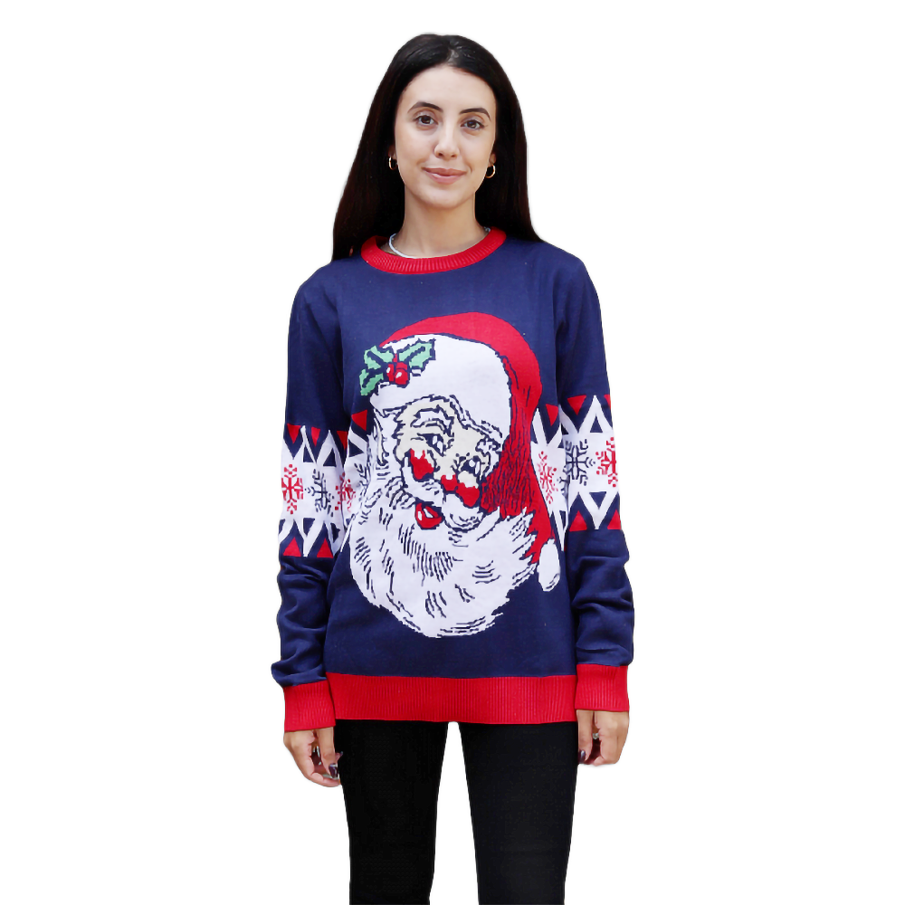 Vintage Laughing Santa Sweater
