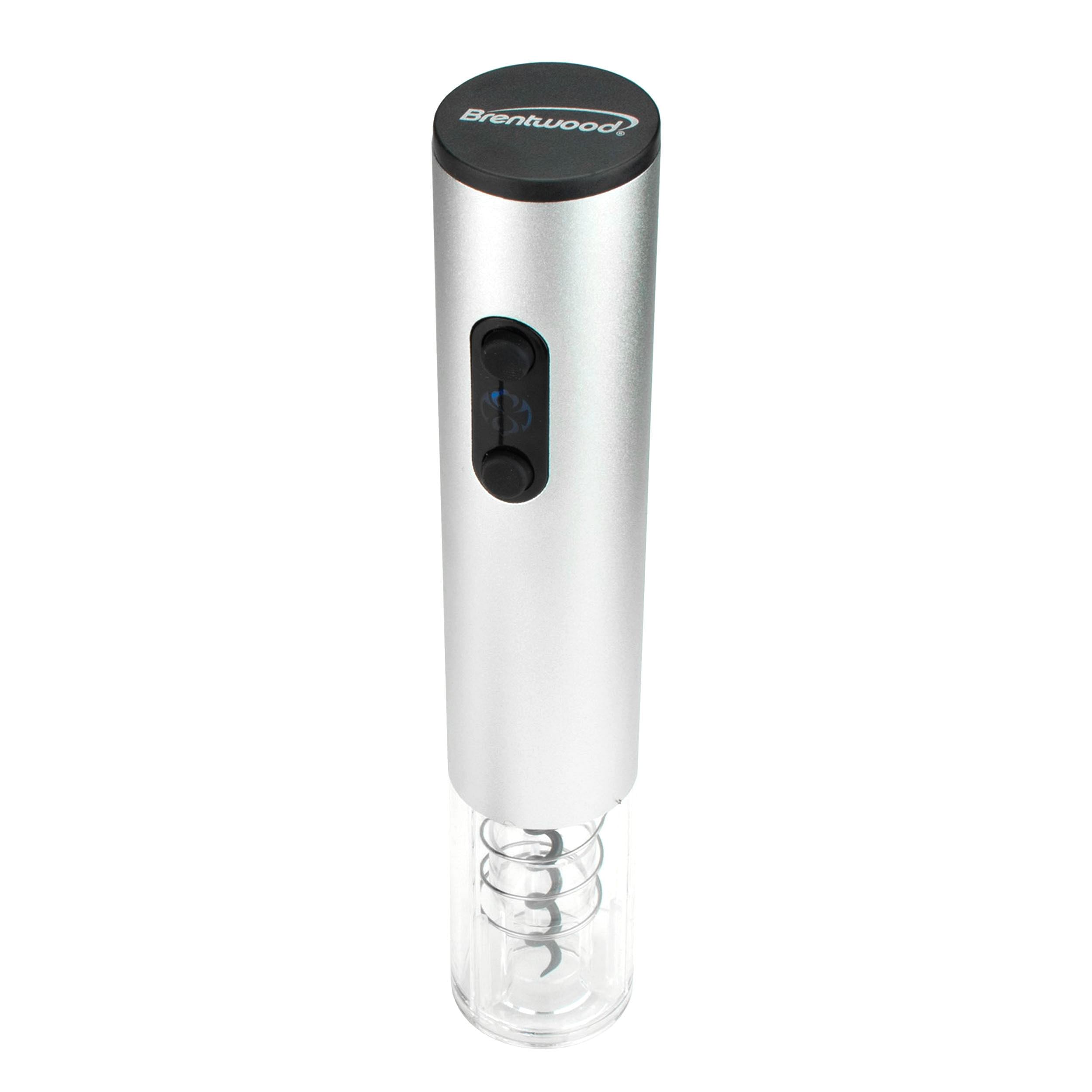 Brentwood Portable Electric Wine Bottle Opener in Silver - Free Shipping