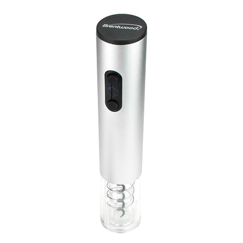 Brentwood Portable Electric Wine Bottle Opener in Silver - Free Shipping