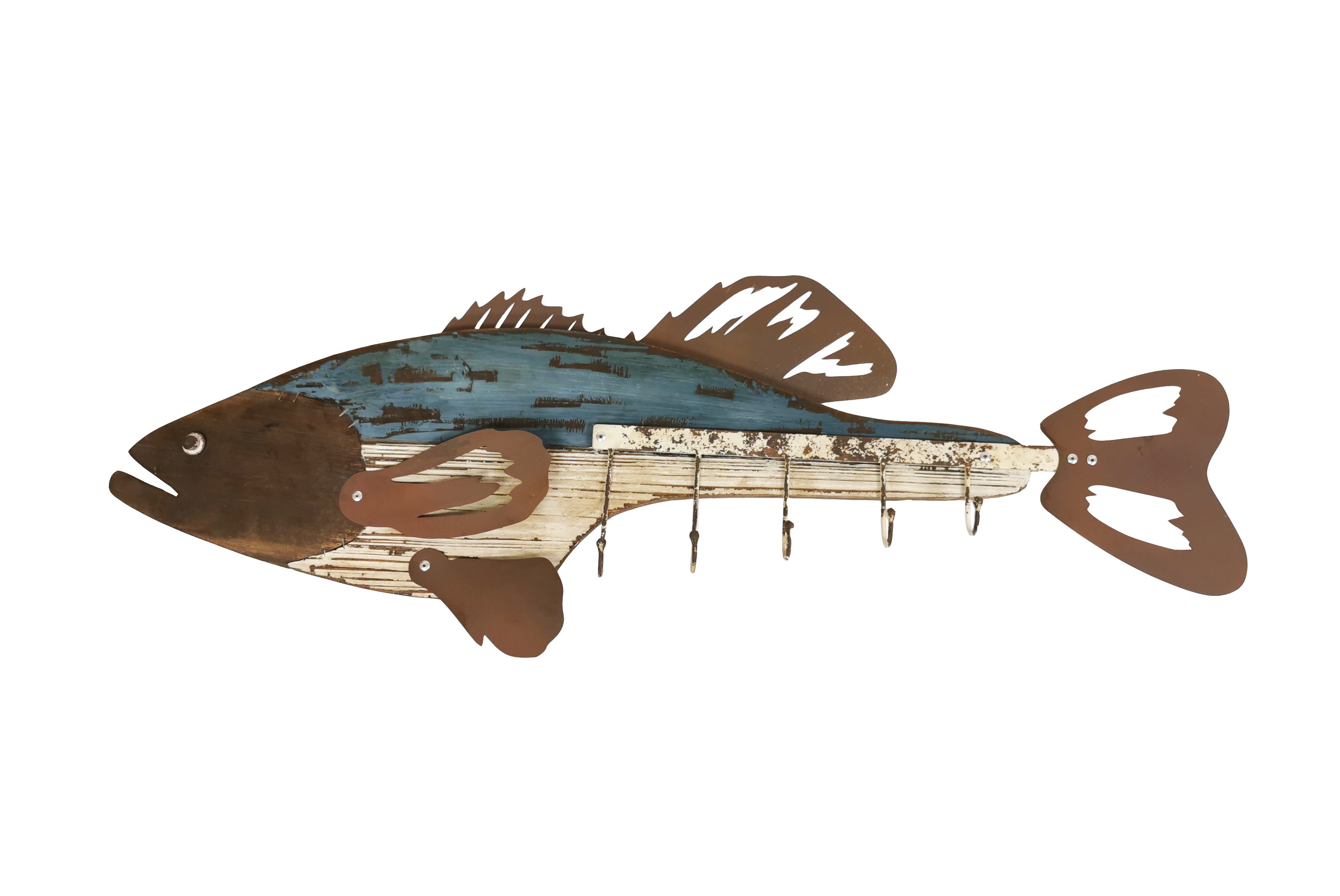 Solid Wood Bass Shaped Rack Hanger