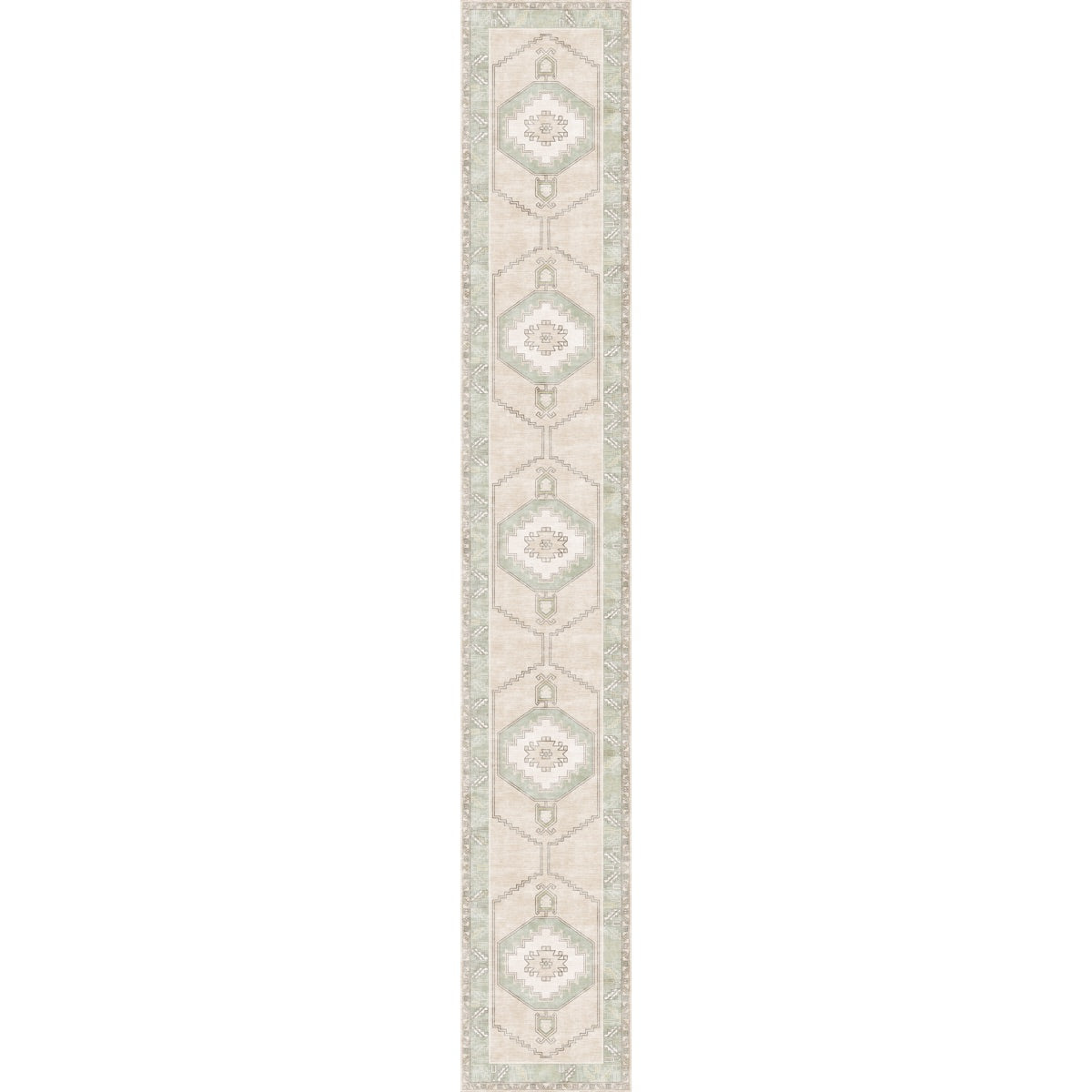 Barbara Light Green Beige Rug
