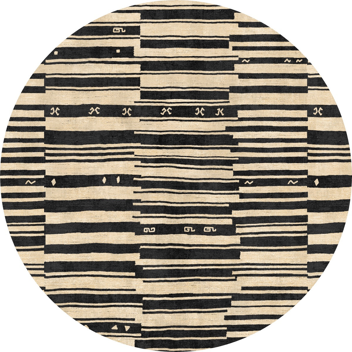 Xelara Natural Black Rug