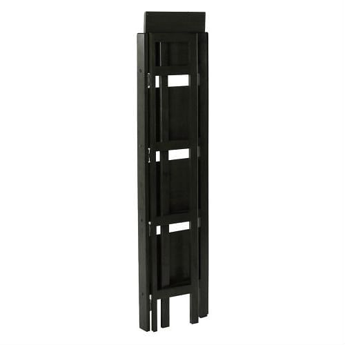 Black 4-Tier Shelf Folding Shelving Unit Bookcase Storage Shelves Tower - Free Shipping