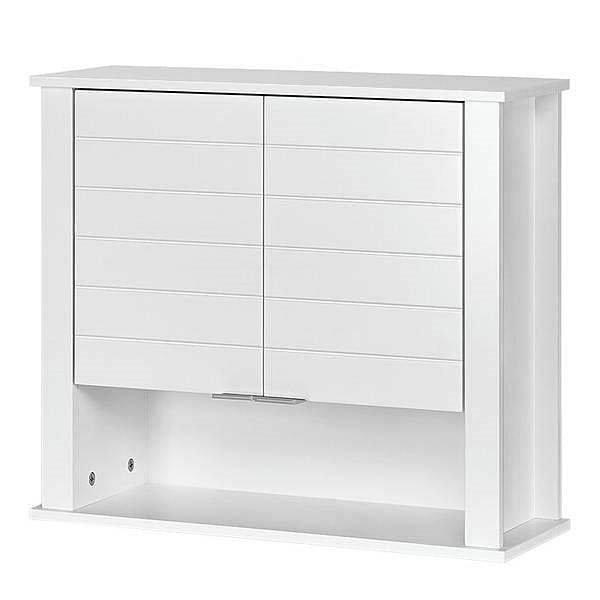 White 2 Door Wall Mounted Bathroom Storage Cabinet - Free Shipping