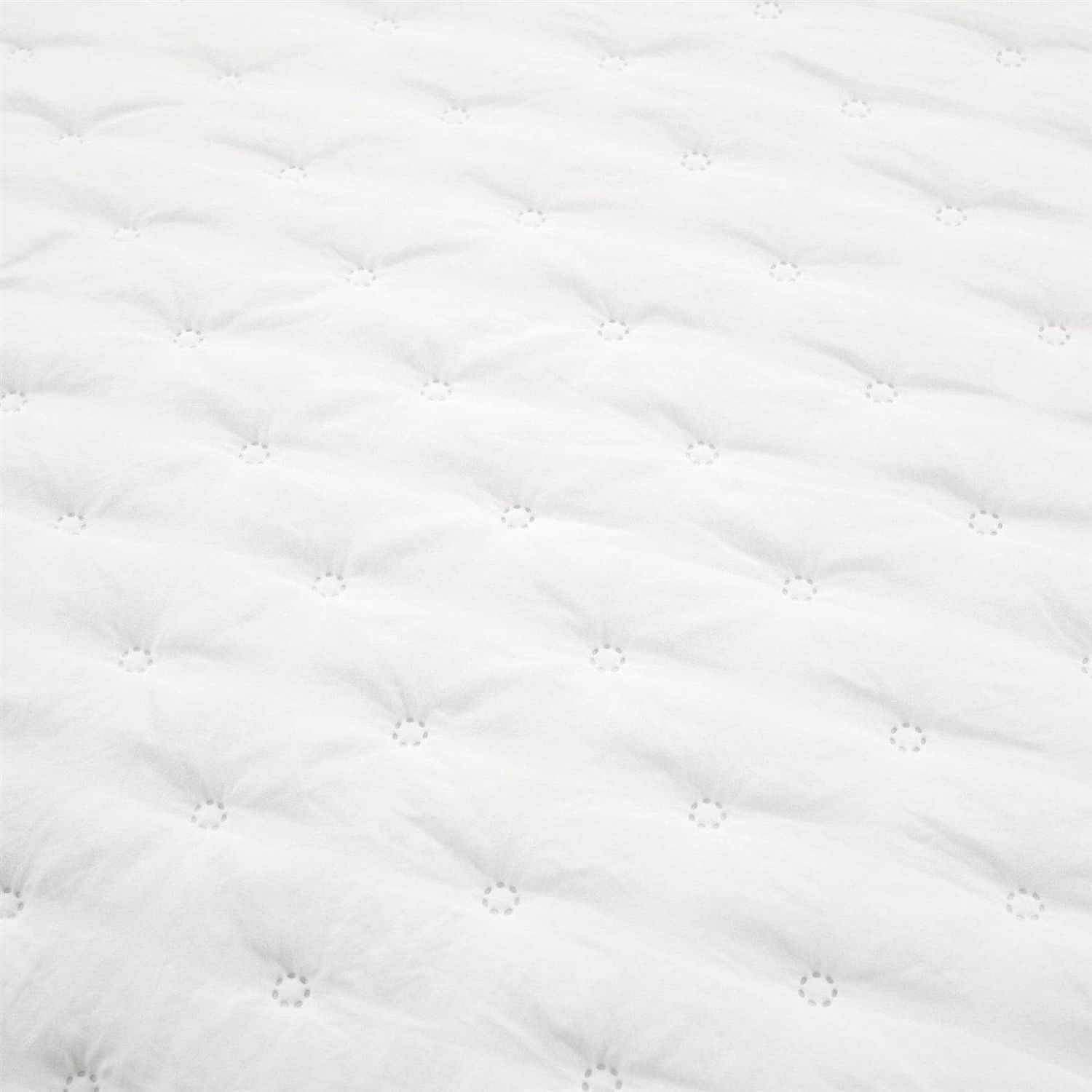 Full/Queen Lightweight White Ruffle Reversible Oversized 3 Piece Quilt Set - Free Shipping
