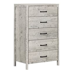 Modern Washed Pine 5 Drawer Storage Chest - Free Shipping