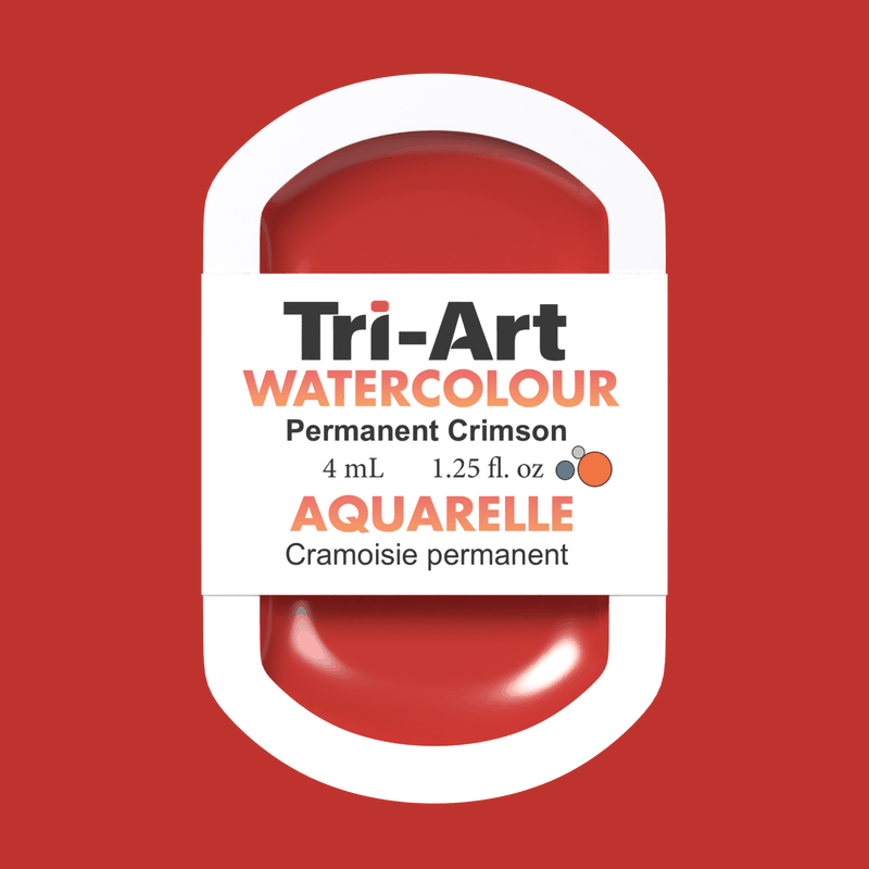 Tri-Art Water Colours - Permanent Crimson