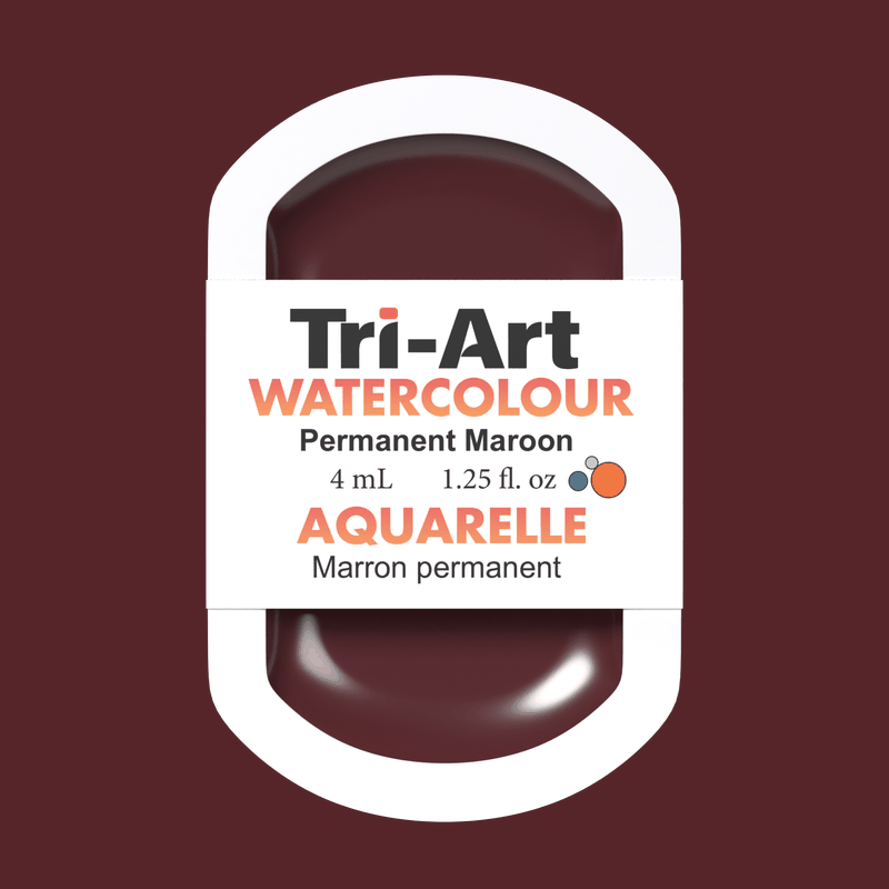 Tri-Art Water Colours - Permanent Maroon