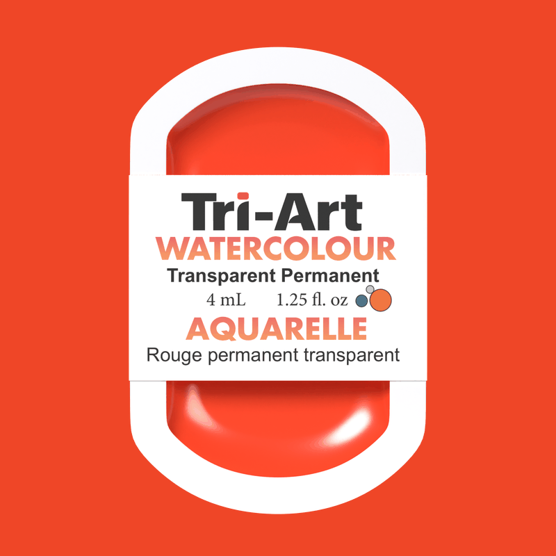 Tri-Art Water Colours - Transparent Permanent Red Light