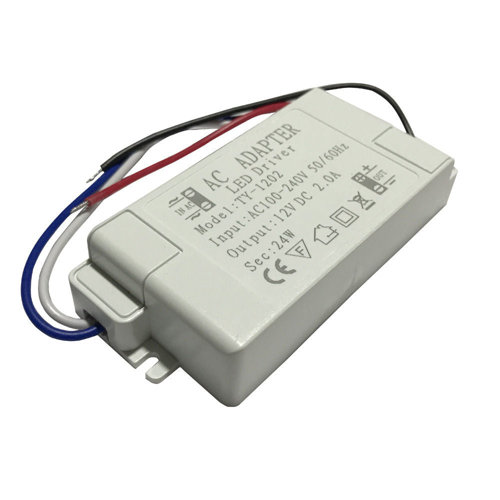 24W Compact LED Driver AC 230V to DC12V Power Supply Transformer~1579