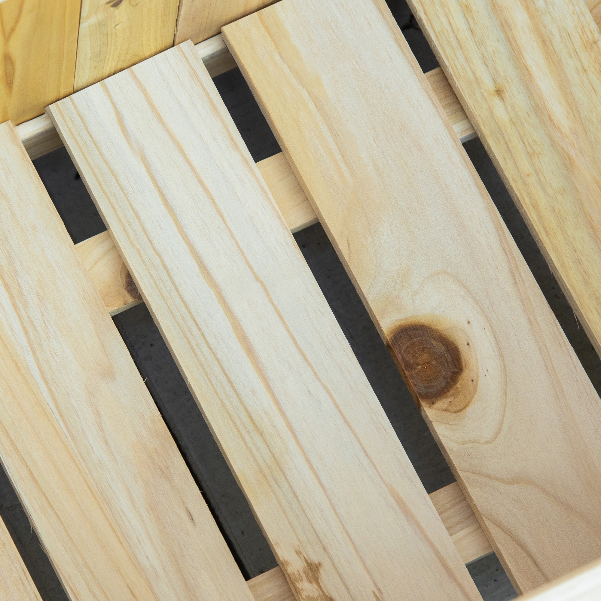 Outsunny Foldable Raised Garden Planter 28"x12" Elevated Wooden Planter Box Planting Bed Vegetable Flower Herb Growing Natural