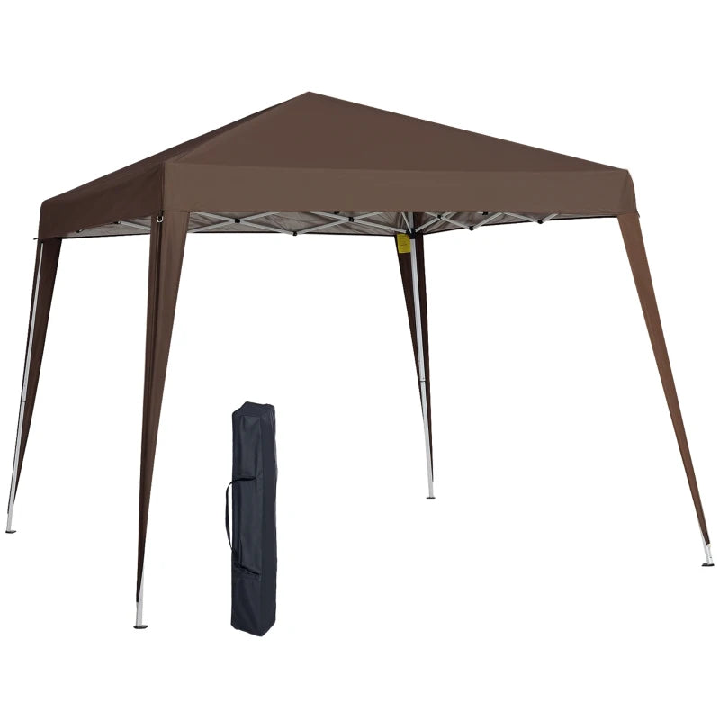 8' x 8' Pop Up Canopy, Outdoor Folding Tent, Portable Party Tent with Carrying Bag for Camping, Party, Picnic, Coffee