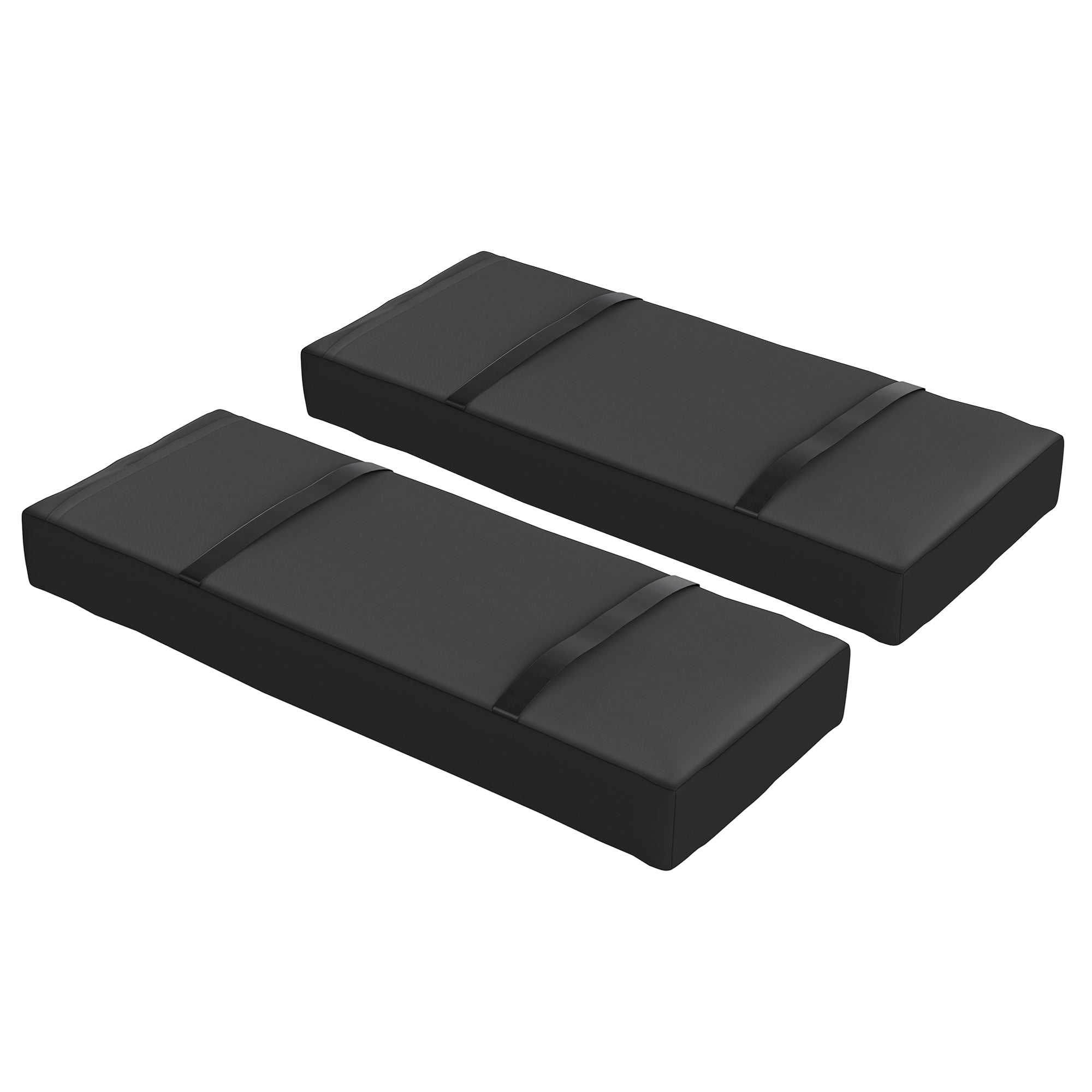 Outsunny 2PCS Patio Umbrella Base Weight Bag, Umbrella Stand Weights with Handles, 55 lbs with Sand Filling, Patio Umbrella Weights for Offset/Cantilever Umbrella Stand Base, Black