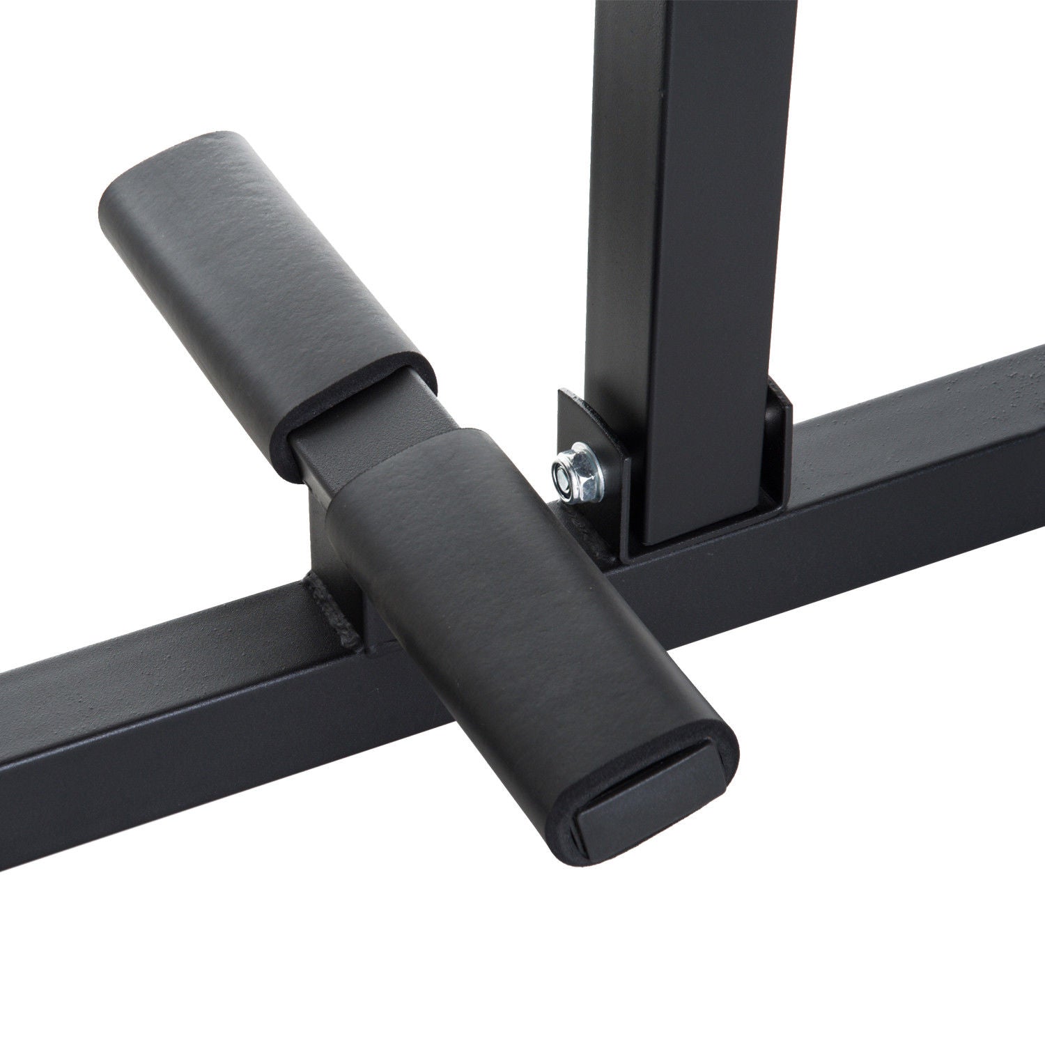 Soozier Adjustable Seated Calf Raise Machine Steel Leg Press Strength Training Gym Equipment Legs Waist Arms Black