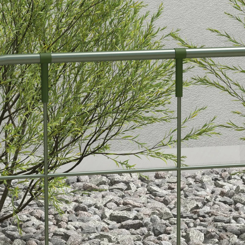 6-Piece Plant Support Set, Trellis for Climbing Plants, Garden Stakes, Steel, Green, 40 x 90 cm