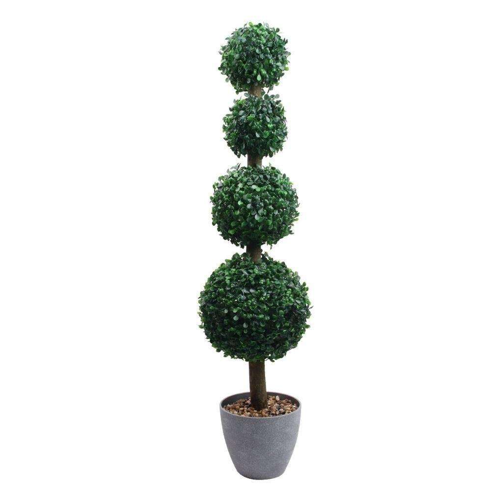 York Faux Potted Boxwood Topiary Plant 3'