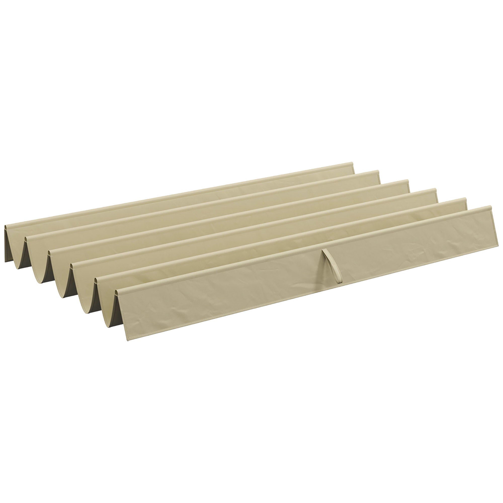 Beige Pergola Cover Replacement by Outsunny for 9.8x9.8 Pergola, Retractable Design - Refresh Your Pergola