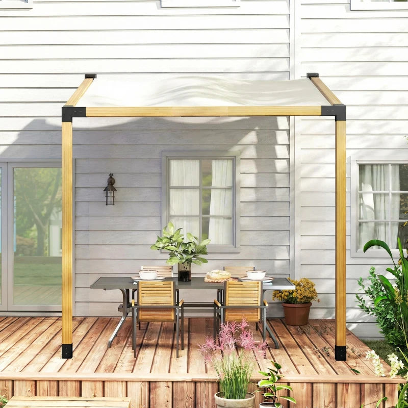 Pergola Kit, 15° Slanted Pergola Bracket Kit with 3-Way Brackets, Post Bases, Wall Mounts for 3.6" X 3.6" Lumber, Black