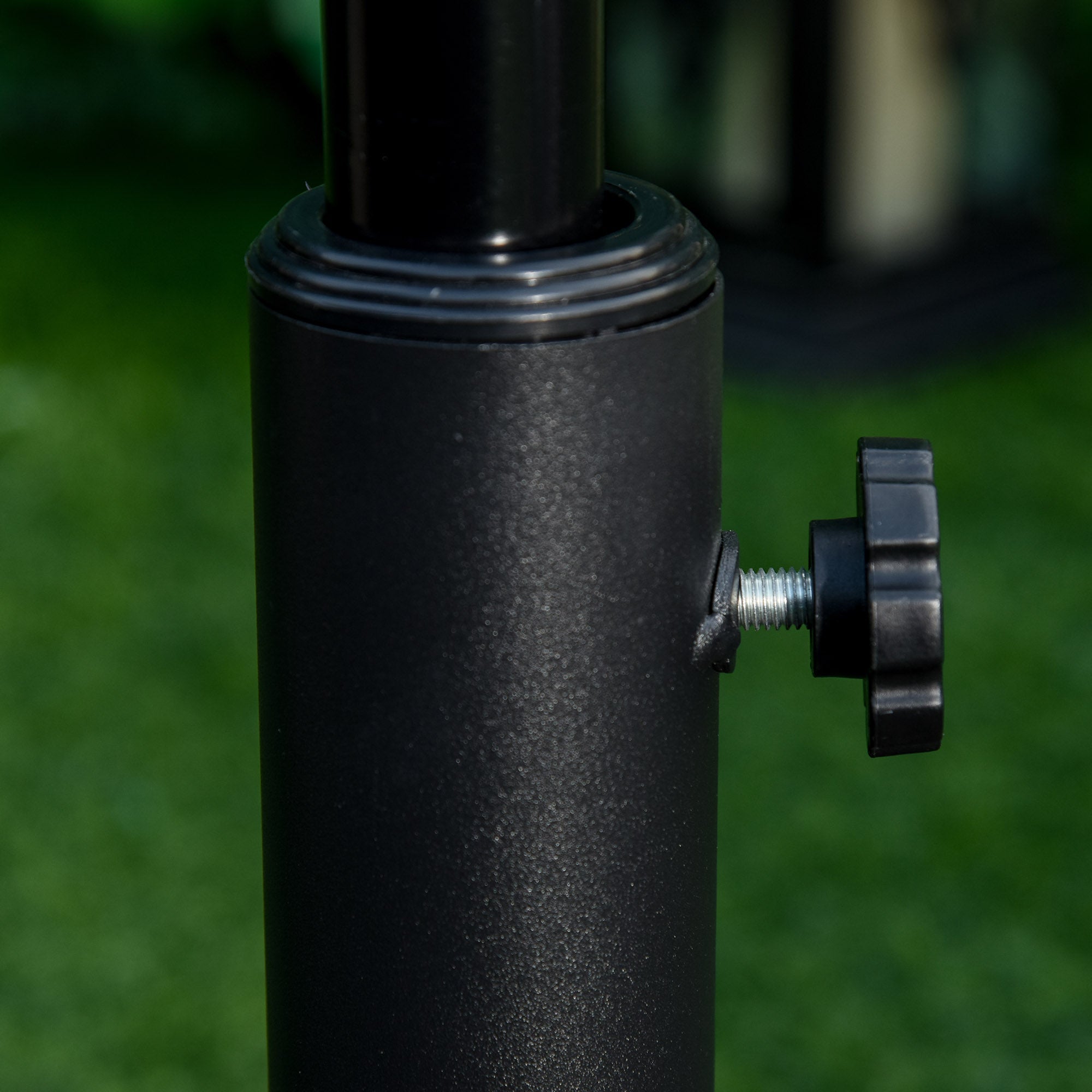 Outsunny Umbrella Base: 29lb Heavy Duty Round Concrete Parasol Stand for Outdoor Patio Garden Bronze