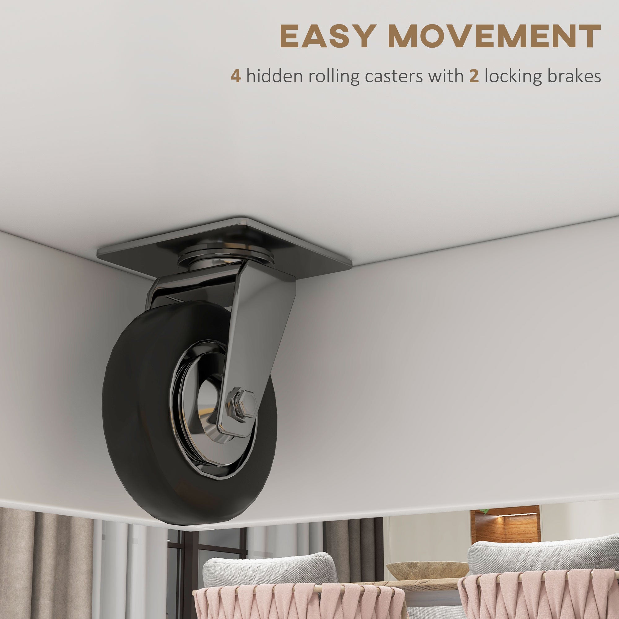 HOMCOM Farmhouse Kitchen Cart: White, Rolling Island, Drop Leaf, Wood Breakfast Bar, 2 Drawers, Adjustable Shelves